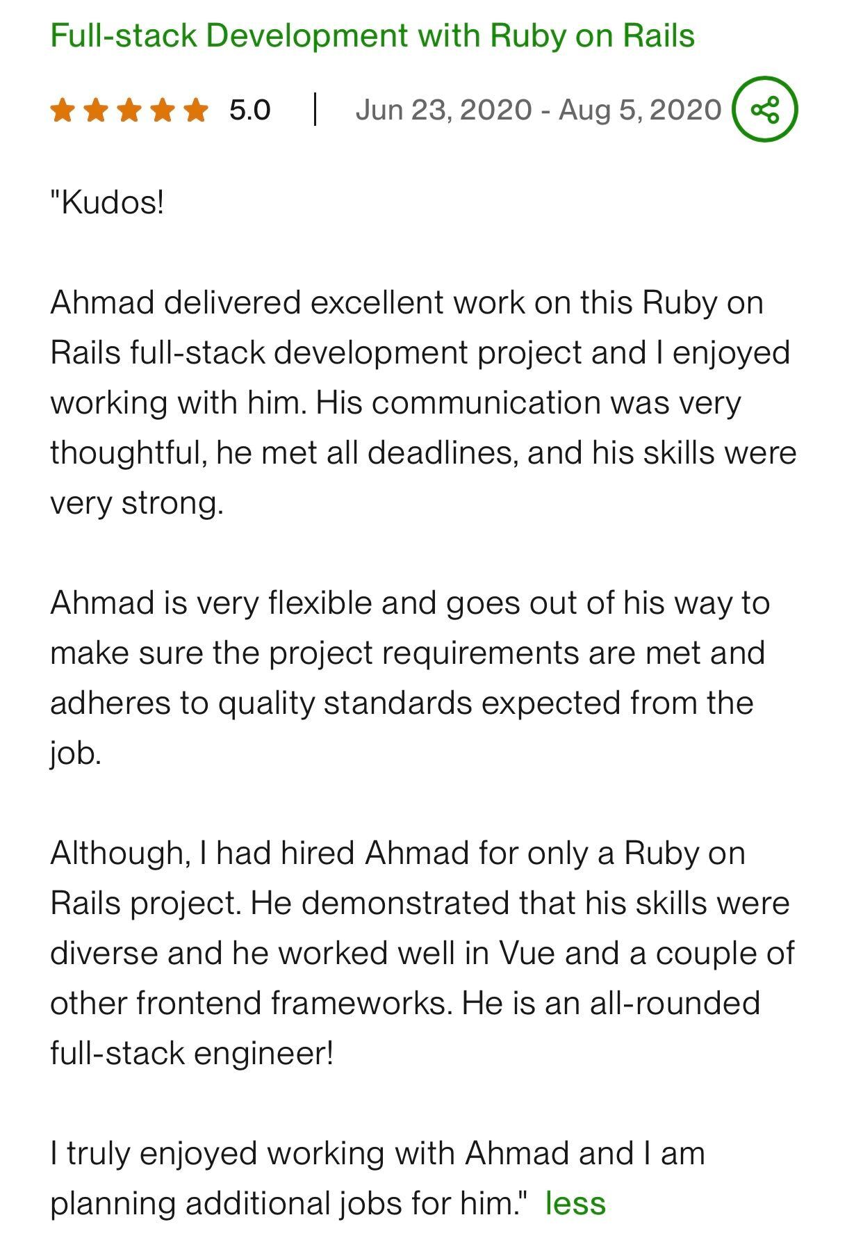 Upwork Client 1 message